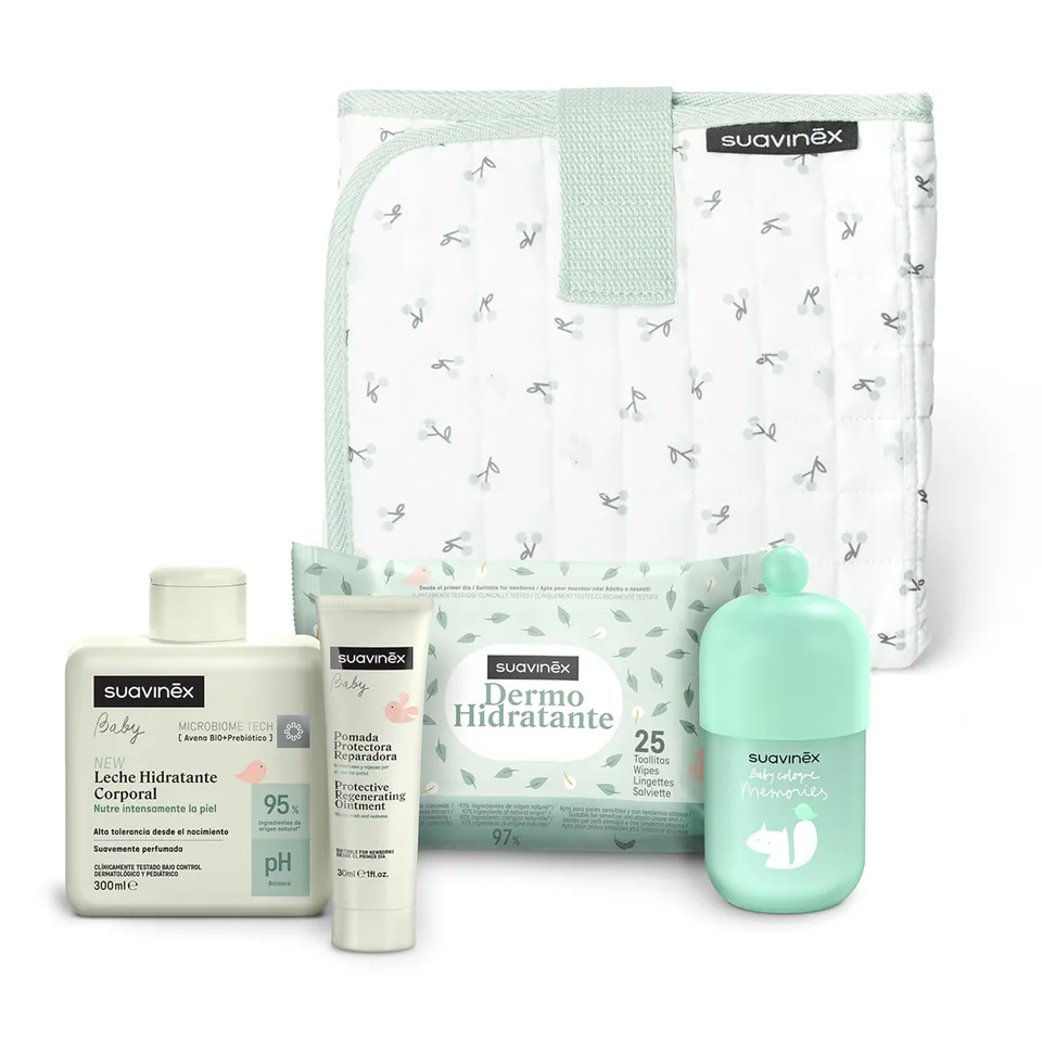 suavinex-canastilla-regalo-con-cambiador-de-tela-verde-con-colonia-baby-100-ml-p image 1