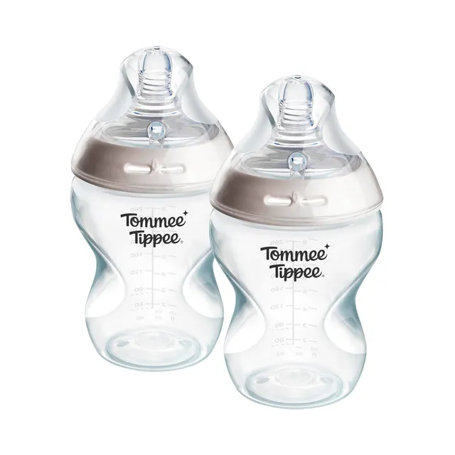 tommee-tippee-biber-n-antic-licos-natural-start-260-ml-pack-de-2-tetina-de-silic image 1