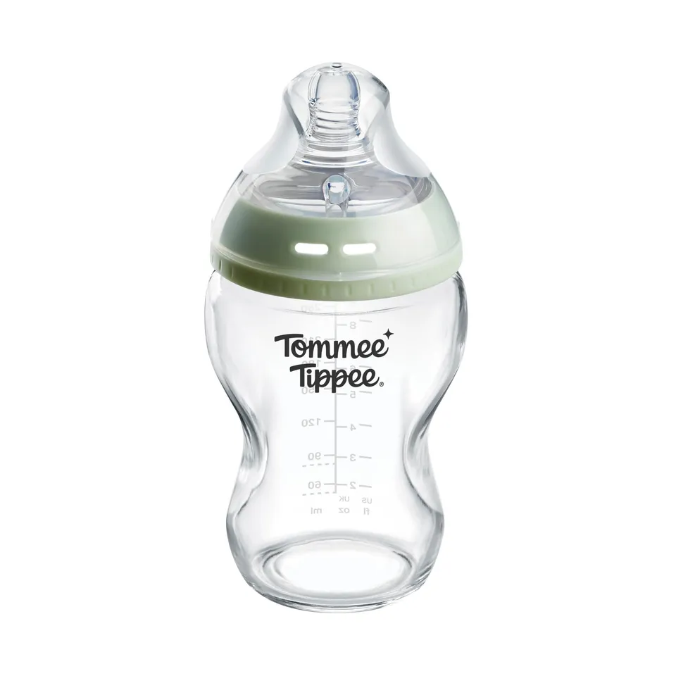 tommee-tippee-biber-n-de-vidrio-antic-licos-natural-start-250-ml-0m-pack-de-1-te image 1