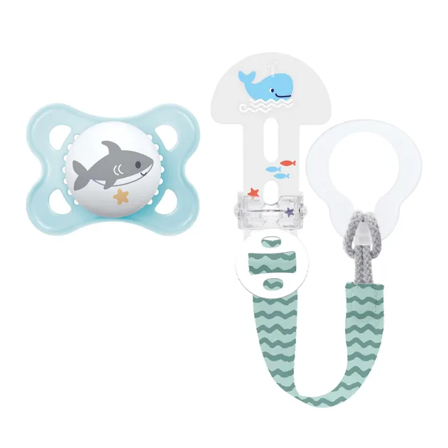 mam-clip-it-broche-universal-chupete-original-2-6-meses-skinsoft-silicona-azul-2 image 1