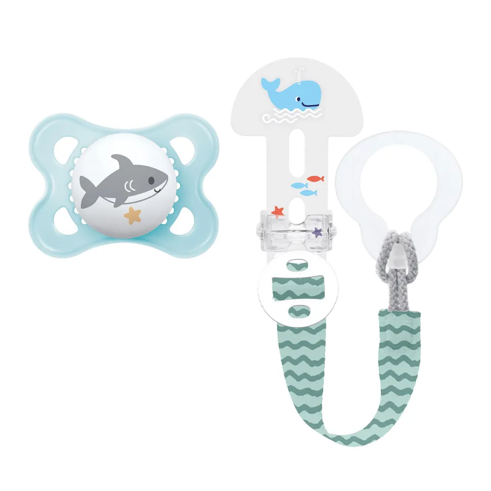 mam-clip-it-broche-universal-chupete-original-2-6-meses-skinsoft-silicona-azul-2 image 1