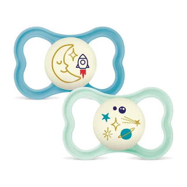 mam-air-chupete-6-meses-pack-2-uds-escudo-ventilado-que-brilla-en-la-oscuridad-t image 1