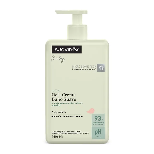 suavinex-gel-champ-suave-para-beb-s-750-ml-cremoso-sin-jab-n-con-avena-bio-y-pre image 1