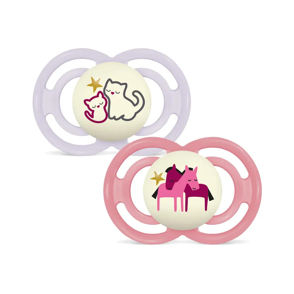 mam-chupete-perfect-16-meses-rosa-brillante-pack-2-uds-tetina-skinsoft-silicona- image 1