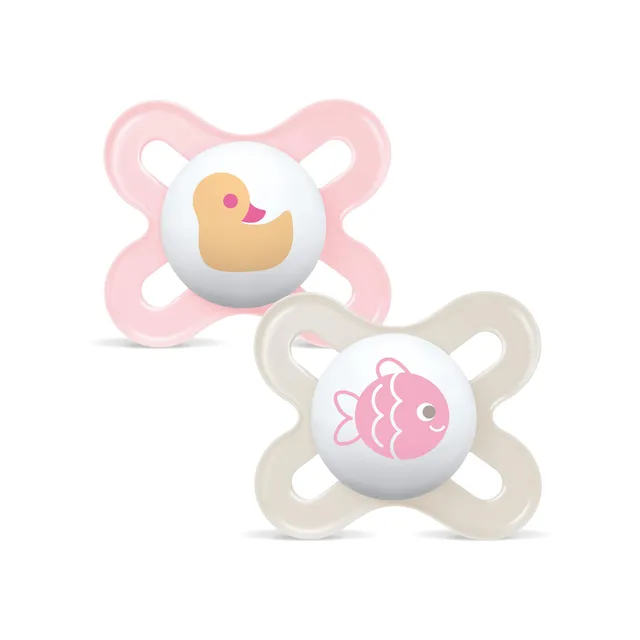 mam-chupete-original-0-2-meses-para-reci-n-nacidos-pack-2-uds-rosa-brillante-tet image 1