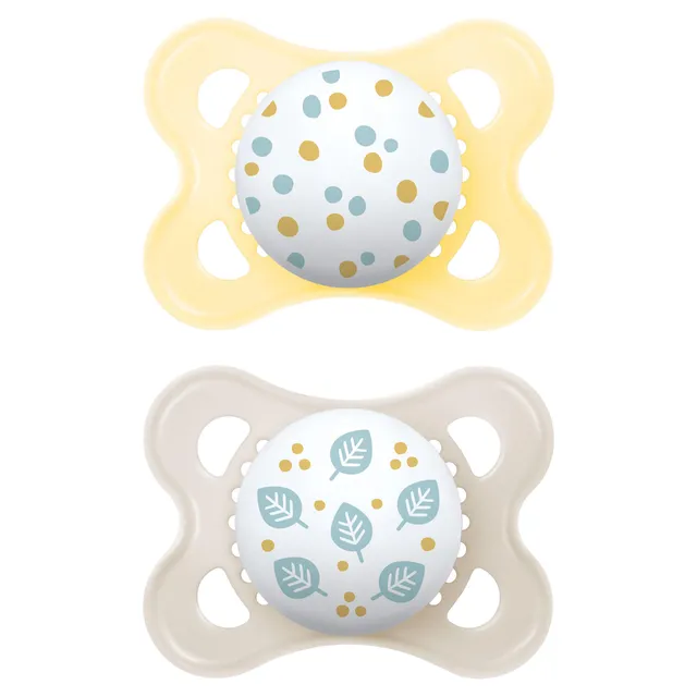 mam-original-chupete-skinsoft-silicone-2-6-meses-neutro-brillante-pack-2-uds-tet image 1
