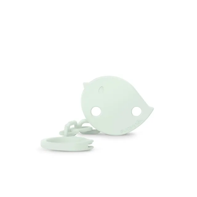suavinex-chupetero-birdies-verde-cadena-sujeta-chupete-con-clip-y-placa-de-pajar image 1