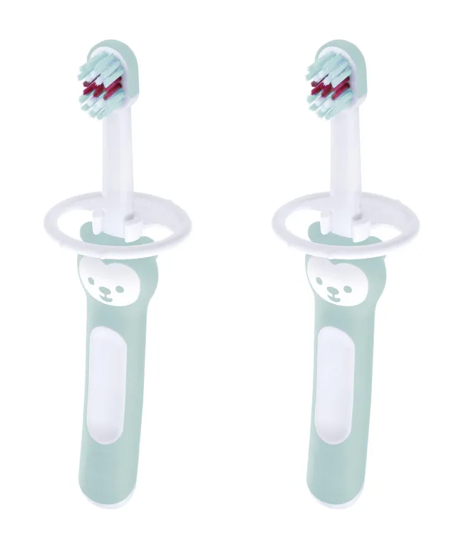 mam-set-2-cepillos-de-dientes-para-beb-de-mango-compacto-azul-primeros-dientes-e image 1