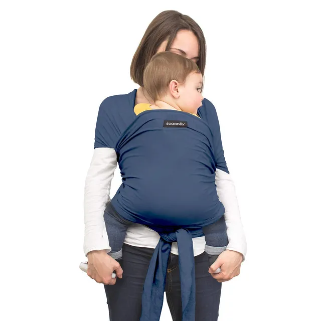 suavinex-baby-wrap-fular-portabeb-s-el-stico-azul-apto-desde-reci-n-nacidos-hast image 1