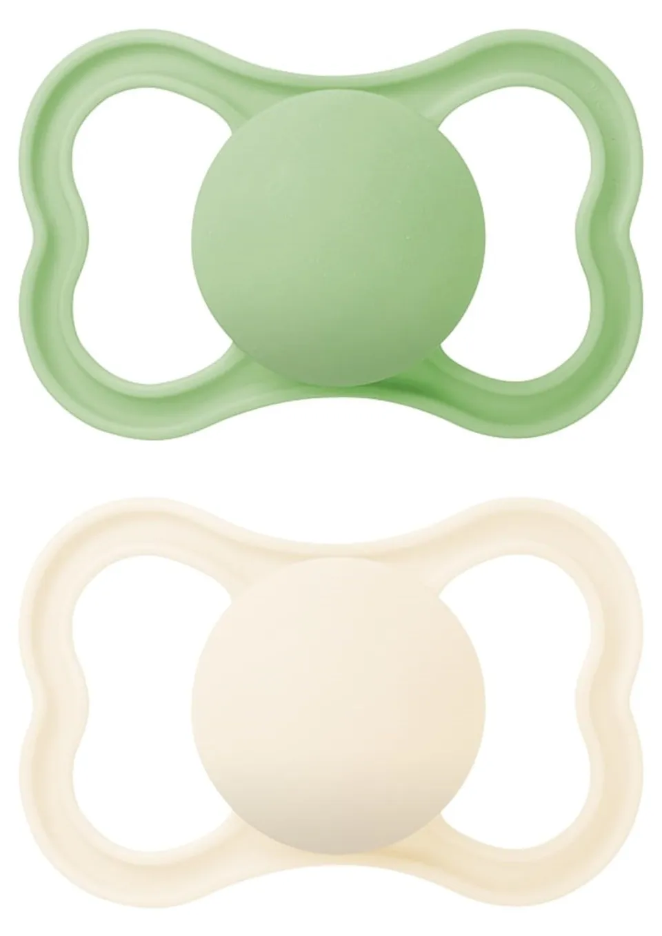mam-chupete-air-16-meses-neutro-mate-pack-2-uds-tetina-sim-trica-de-skinsoft-sil image 1
