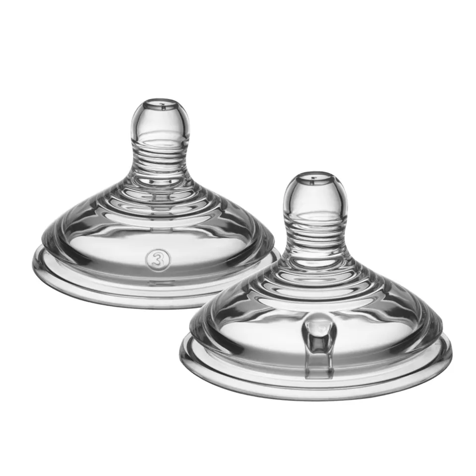 tommee-tippee-closer-to-nature-pack-2-tetinas-de-silicona-de-flujo-r-pido-para-b image 1