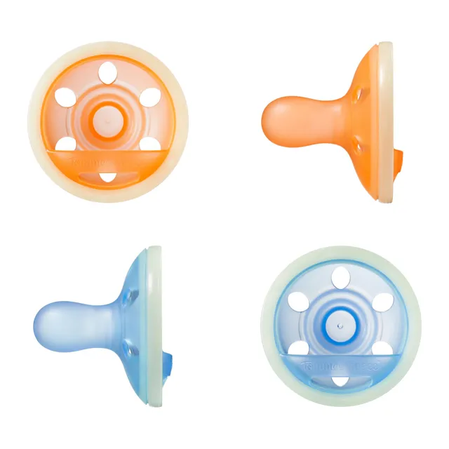 tommee-tippee-chupete-breast-like-night-glow-0-6m-pack-de-4-silicona-de-una-sola image 1