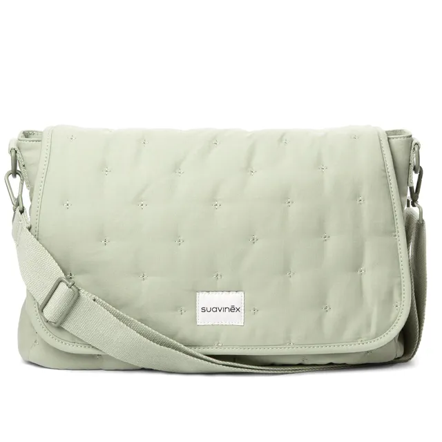 suavinex-bolso-maternidad-bandolera-verde-de-gran-capacidad-11-44-l-impermeable- image 1