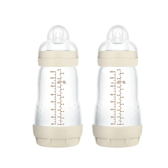 mam-easy-start-anti-colic-pack-de-2-biberones-260-ml-2-4-meses-tetina-silicona-f image 1