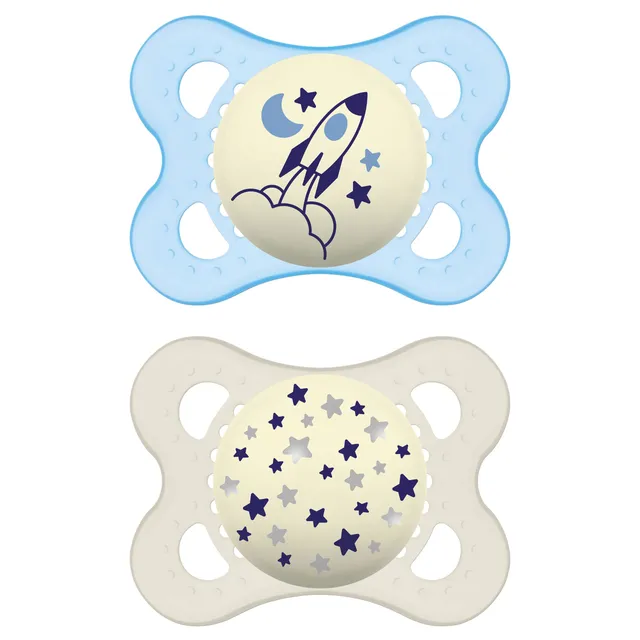 mam-original-night-0-meses-chupete-que-brilla-en-la-oscuridad-silicona-skinsoft--3 image 1