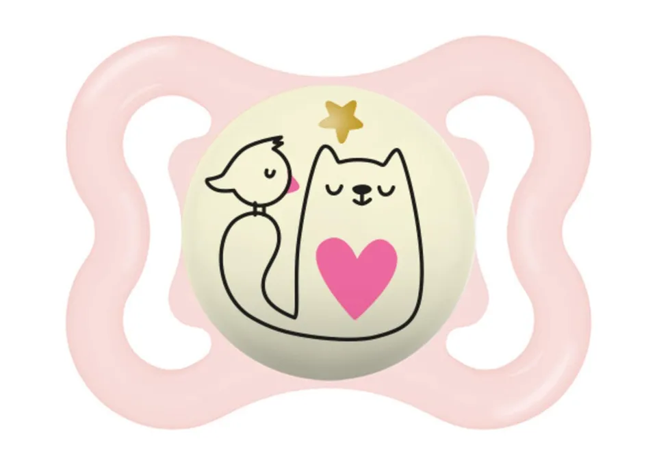 mam-chupete-supreme-para-beb-s-2-6-meses-rosa-brillante-con-escudo-ventilado-que image 1