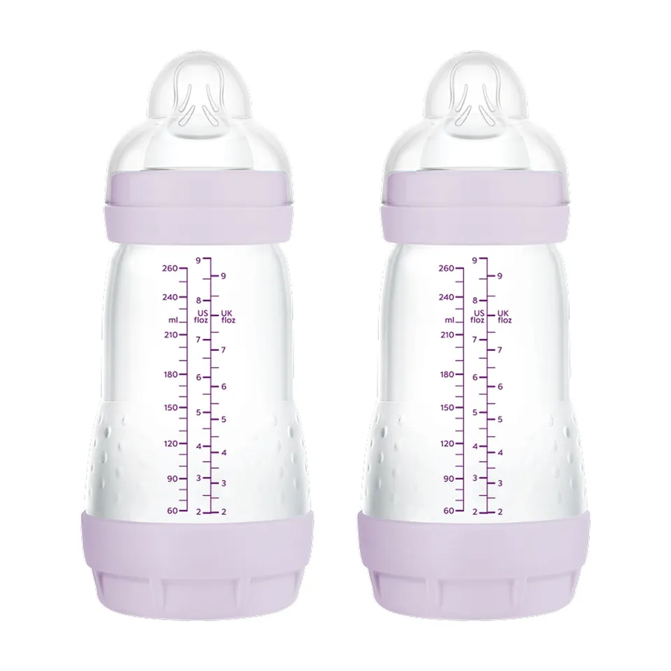 mam-easy-start-anti-colic-biber-n-260-ml-pack-2-uds-2-4-meses-tetina-flujo-medio image 1