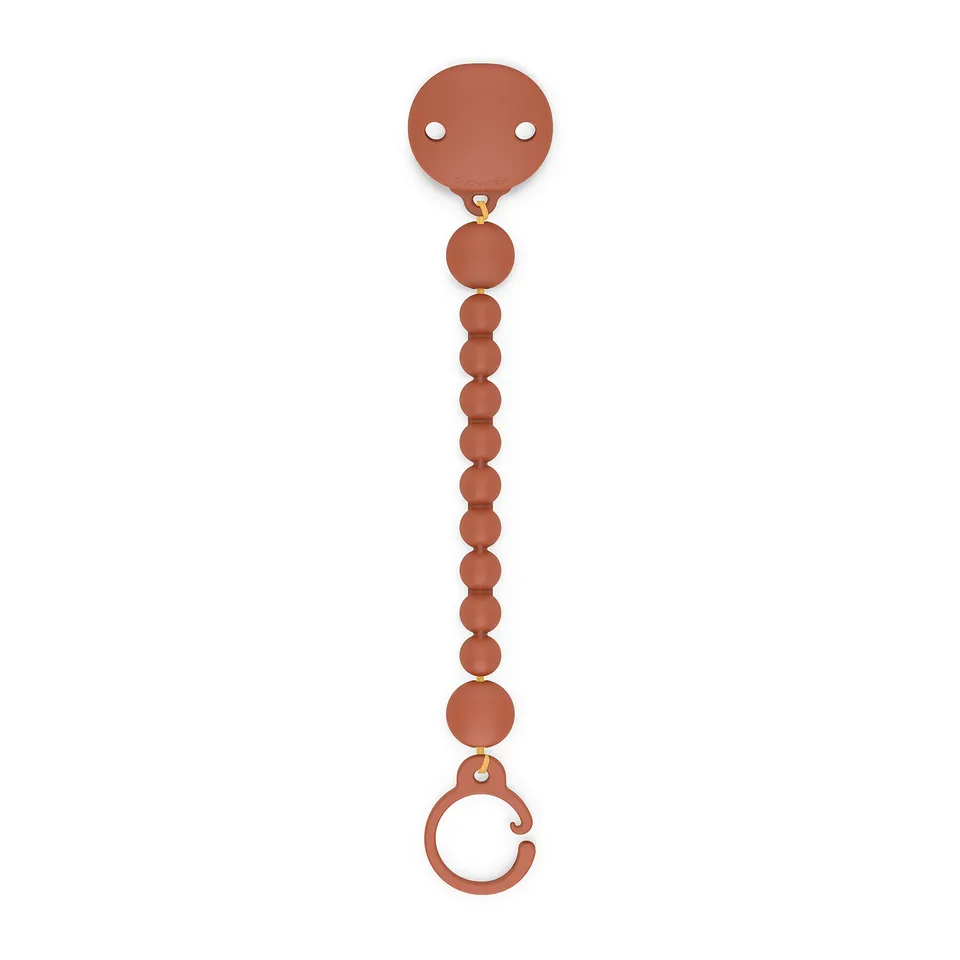 suavinex-chupetero-broche-pinza-de-silicona-colour-essence-teja-cadena-de-silico image 1
