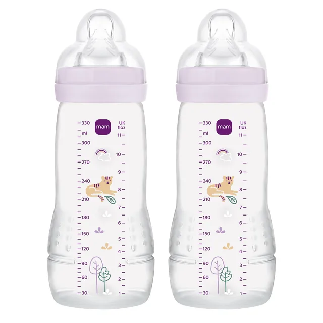 mam-easy-active-pack-2-biberones-de-330-ml-con-tetina-3-de-flujo-r-pido-skinsoft image 1