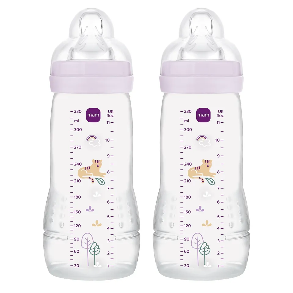 mam-easy-active-pack-2-biberones-de-330-ml-con-tetina-3-de-flujo-r-pido-skinsoft image 1