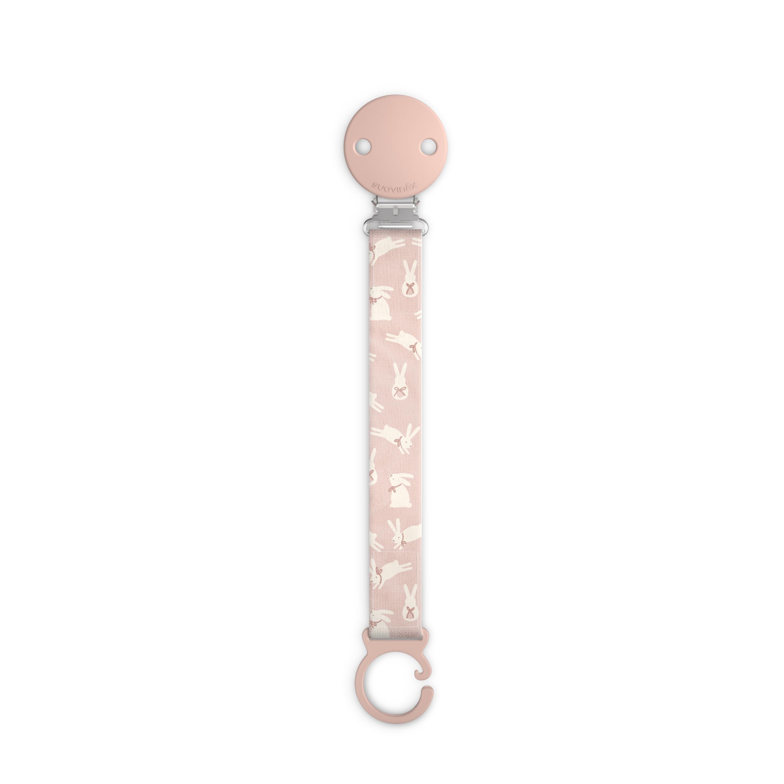 suavinex-wonder-conejitos-rosa-chupetero-de-tela-reversible-con-clip-y-pinza-par image 1