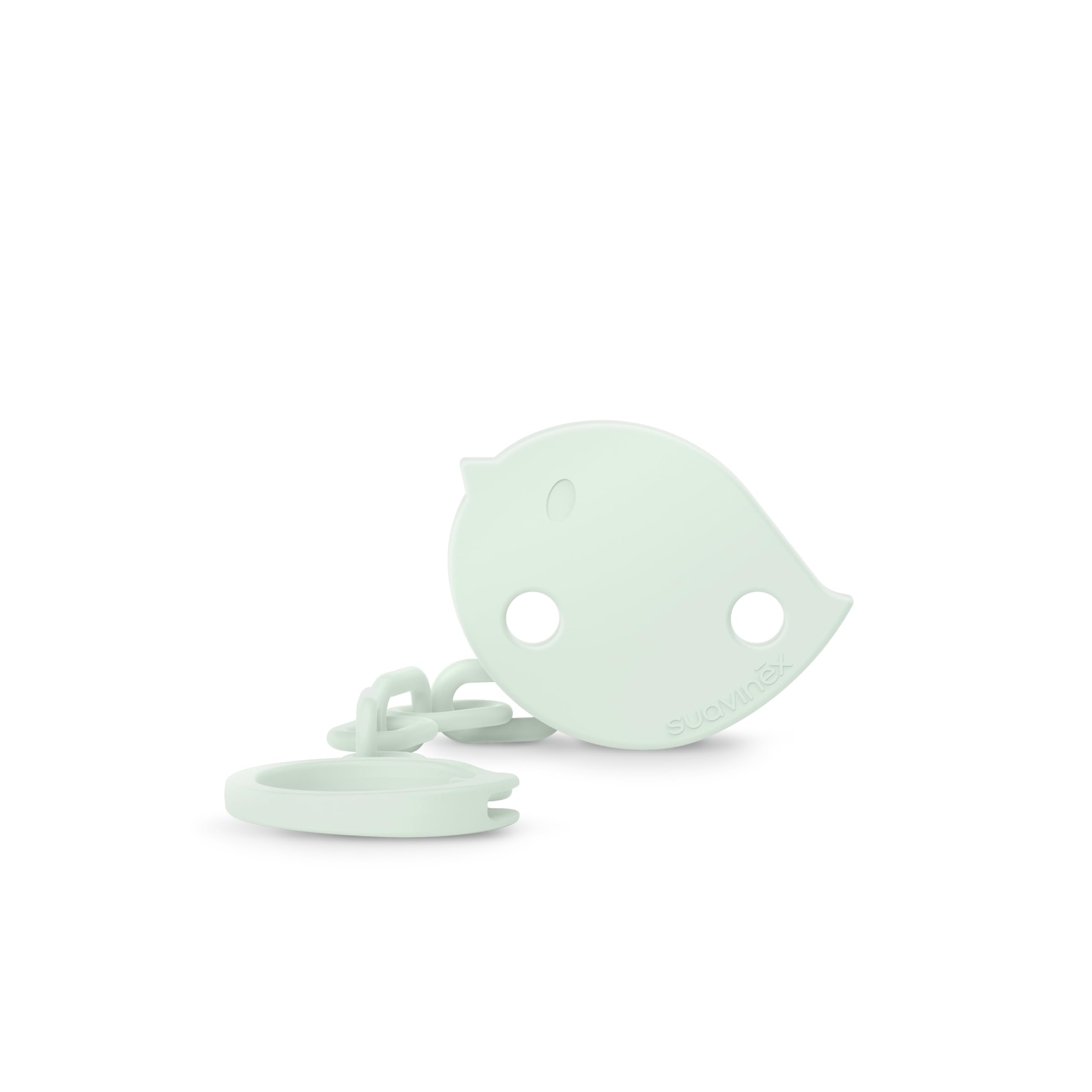 suavinex-chupetero-birdies-verde-cadena-sujeta-chupete-con-clip-y-placa-de-pajar image 1