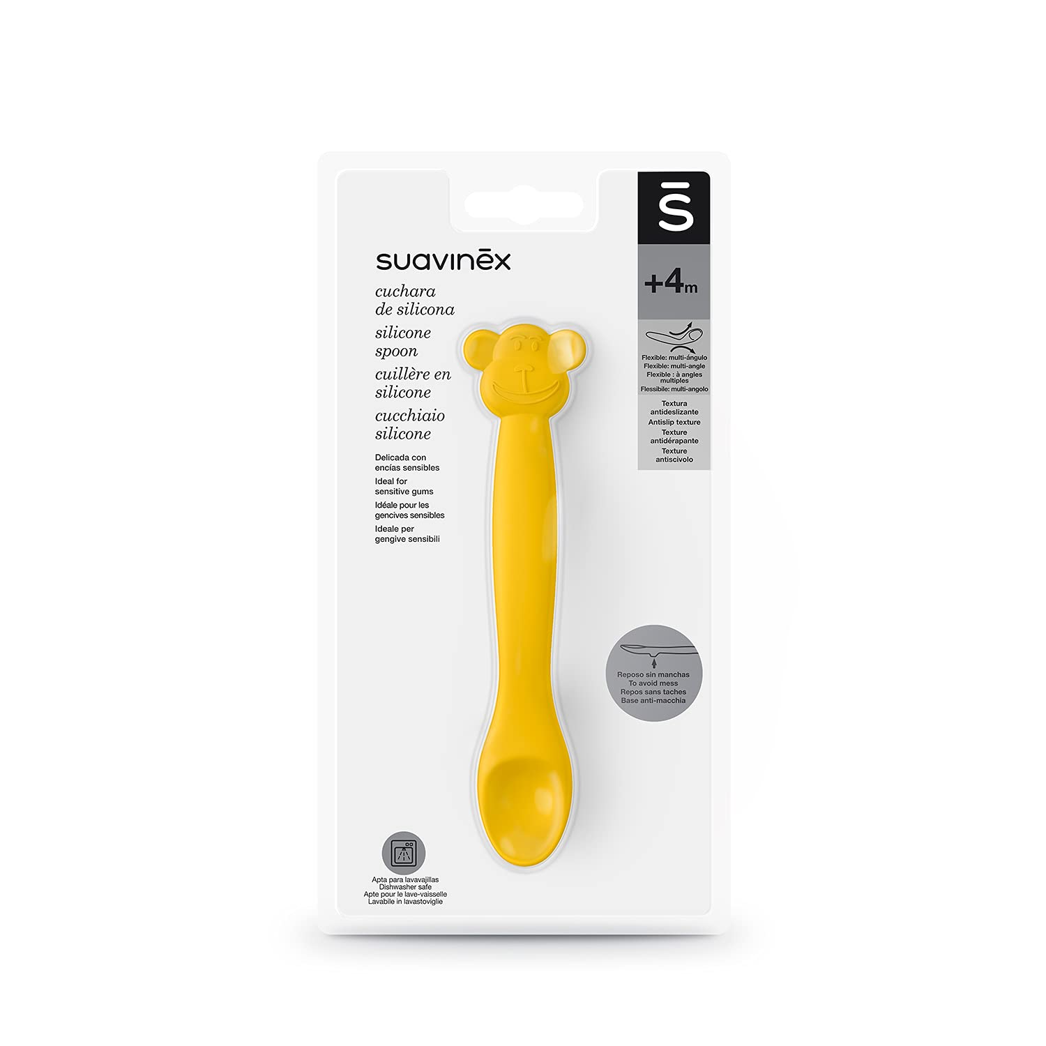 suavinex-cuchara-de-silicona-de-aprendizaje-4-meses-mango-largo-flexible-y-base- image 2