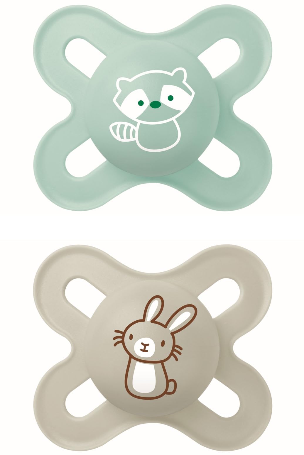 mam-original-chupete-reci-n-nacido-0-2-meses-neutro-mate-pack-2-uds-tetina-skins image 1