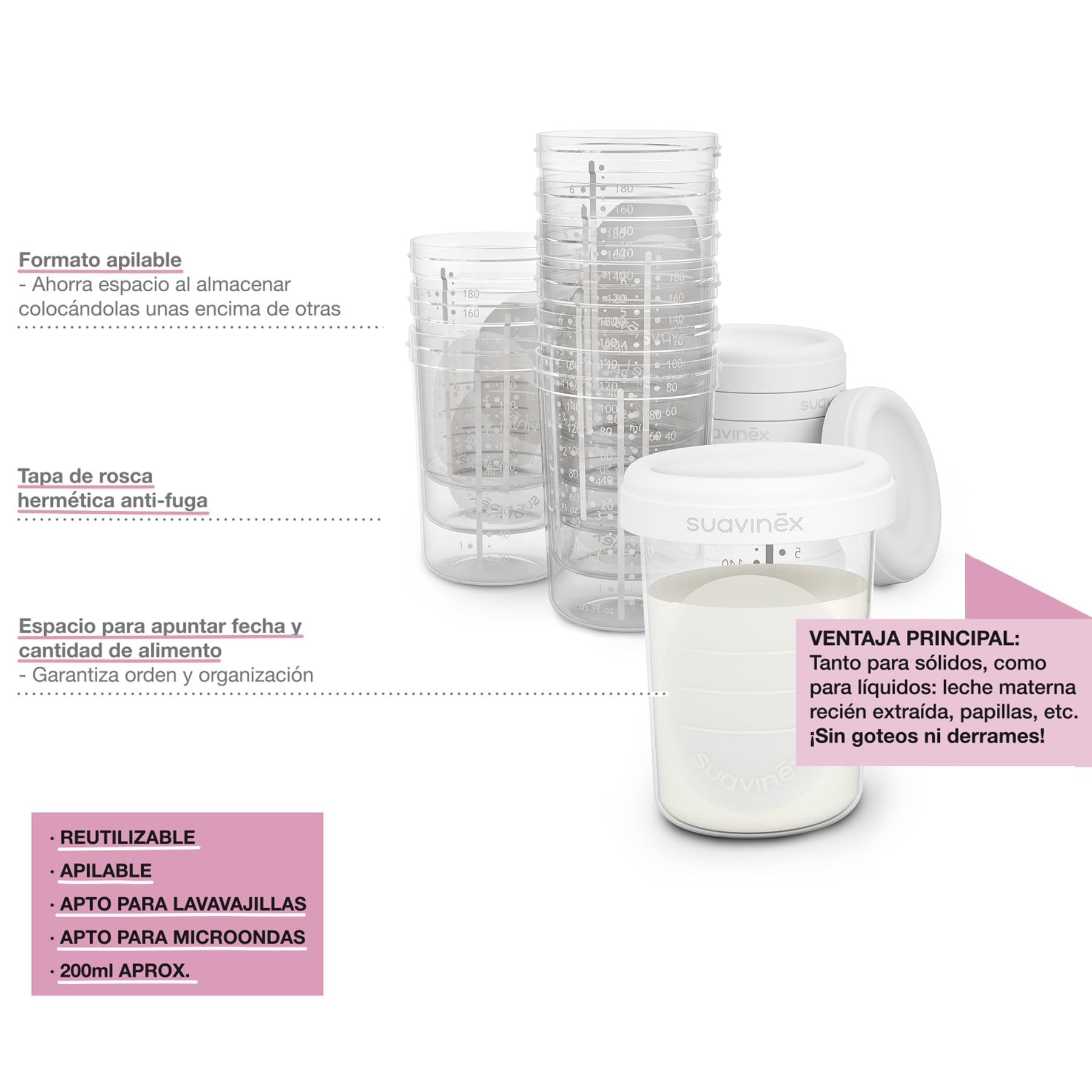 suavinex-tarritos-almacenaje-leche-materna-200-ml-pack-de-10-botes-herm-ticos-si image 6