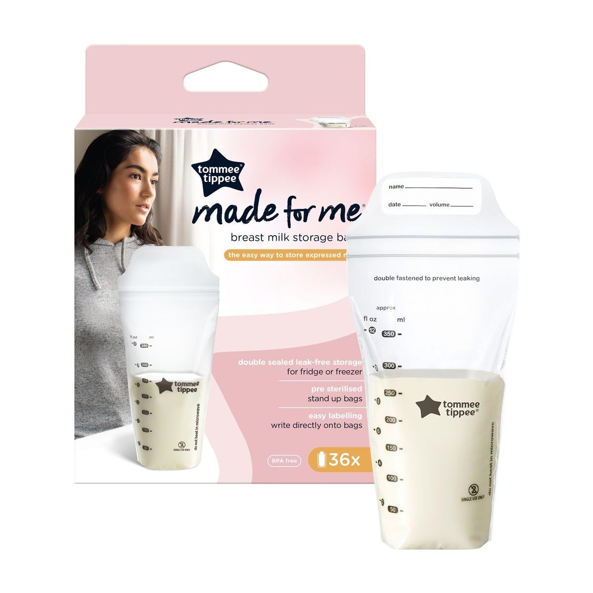 tommee-tippee-closer-to-nature-pack-de-36-bolsas-esterilizadas-para-conservar-le image 1