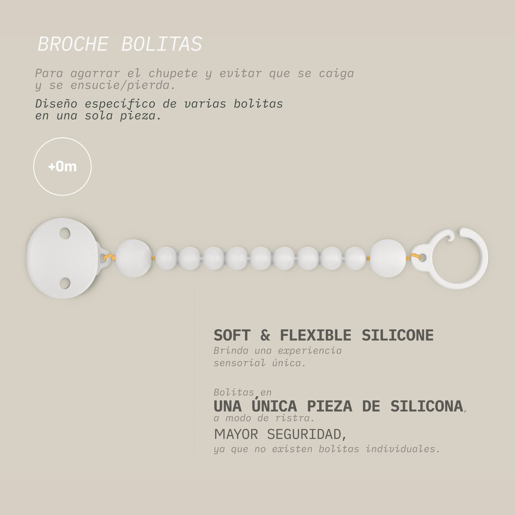 suavinex-chupetero-broche-pinza-de-silicona-colour-essence-teja-cadena-de-silico image 3