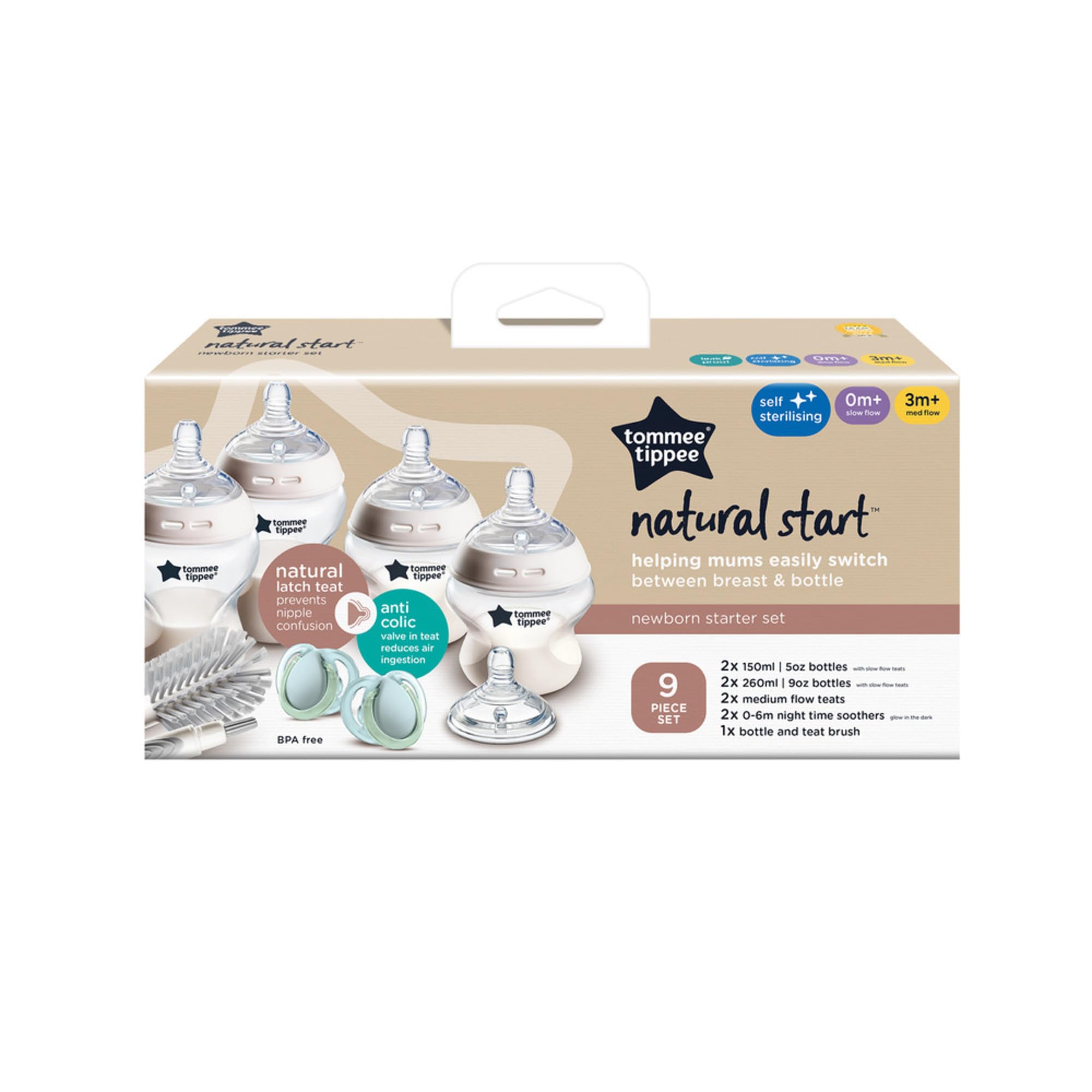 tommee-tippee-natural-start-set-de-iniciaci-n-reci-n-nacido-9-piezas-4-biberones image 2