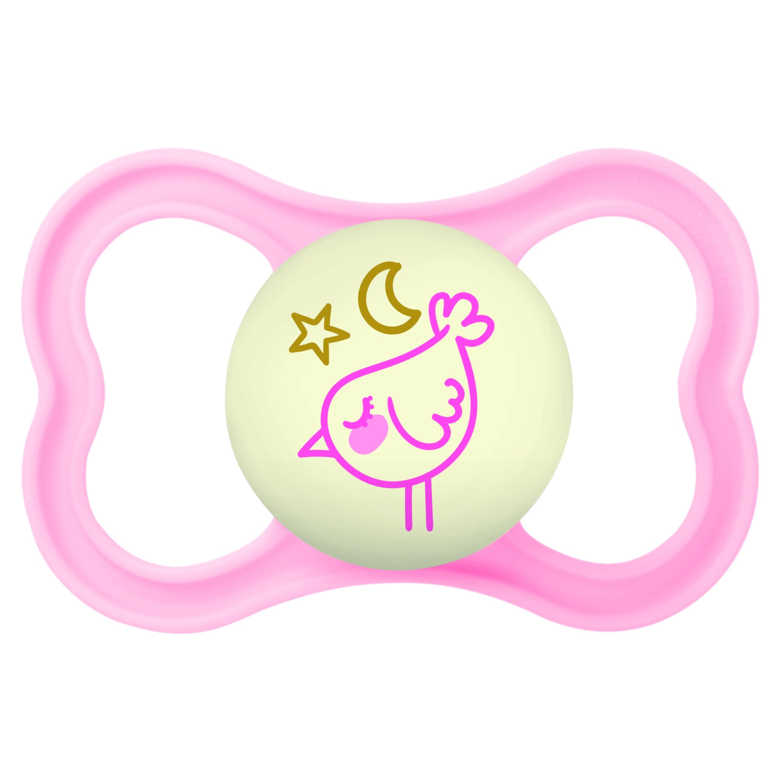 mam-chupete-supreme-16-meses-rosa-mate-1-ud-escudo-ventilado-que-brilla-en-la-os image 1