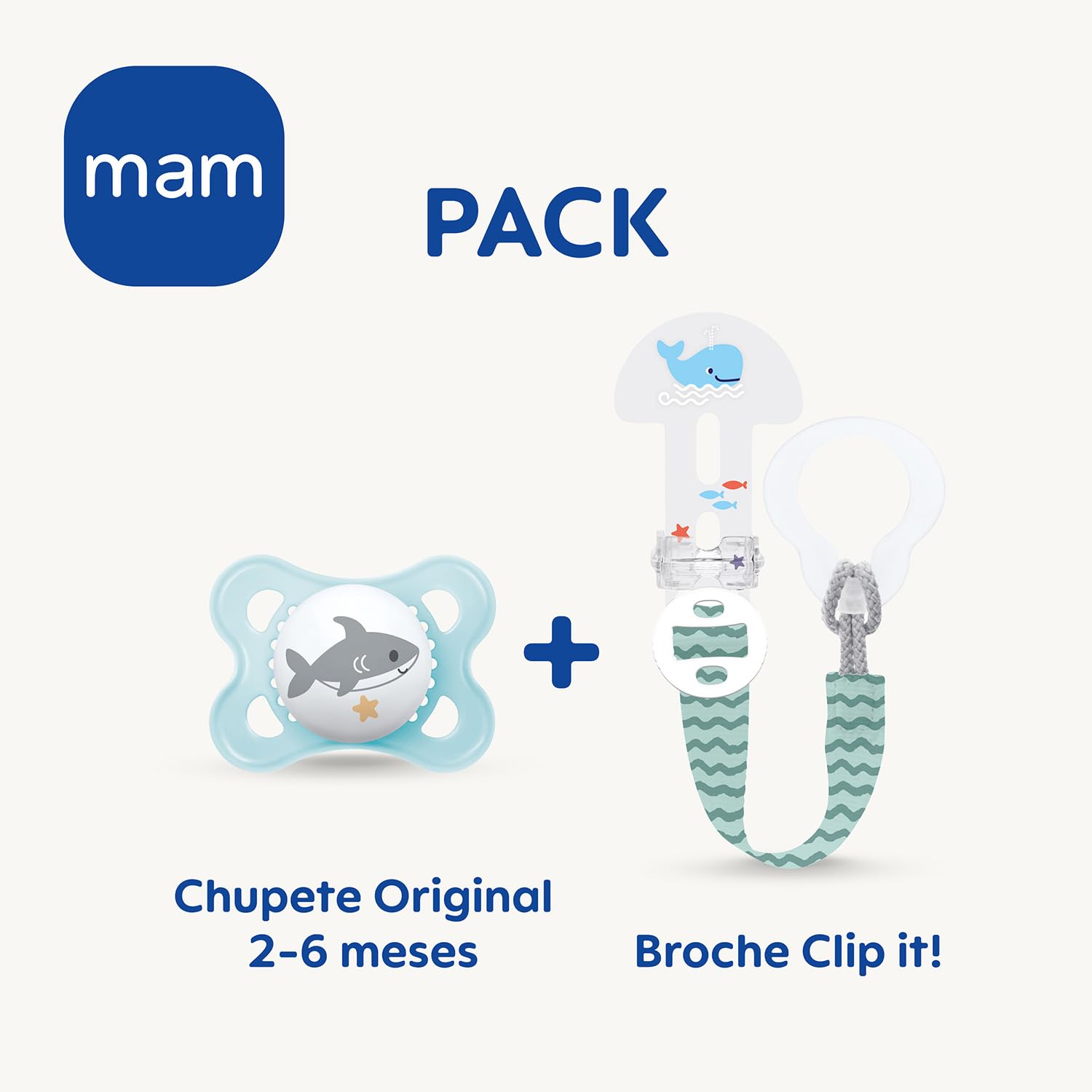 mam-clip-it-broche-universal-chupete-original-2-6-meses-skinsoft-silicona-azul-2 image 2