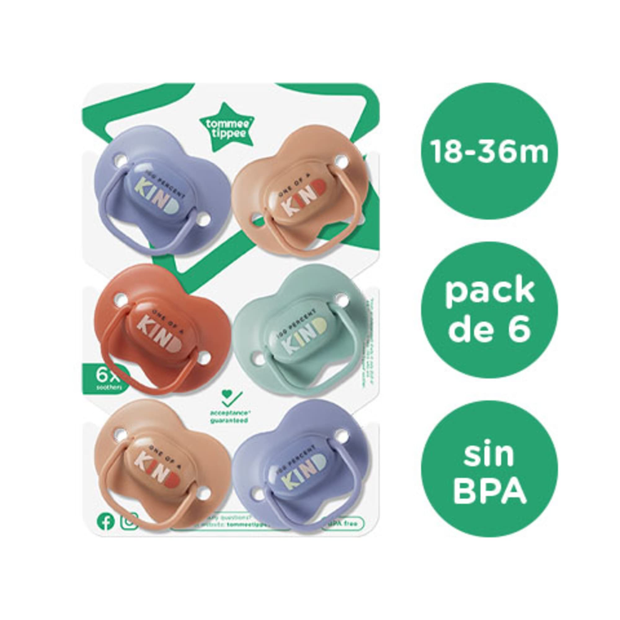 tommee-tippee-anytime-chupetes-de-silicona-anat-micos-sim-tricos-sin-bpa-18-36-m image 3