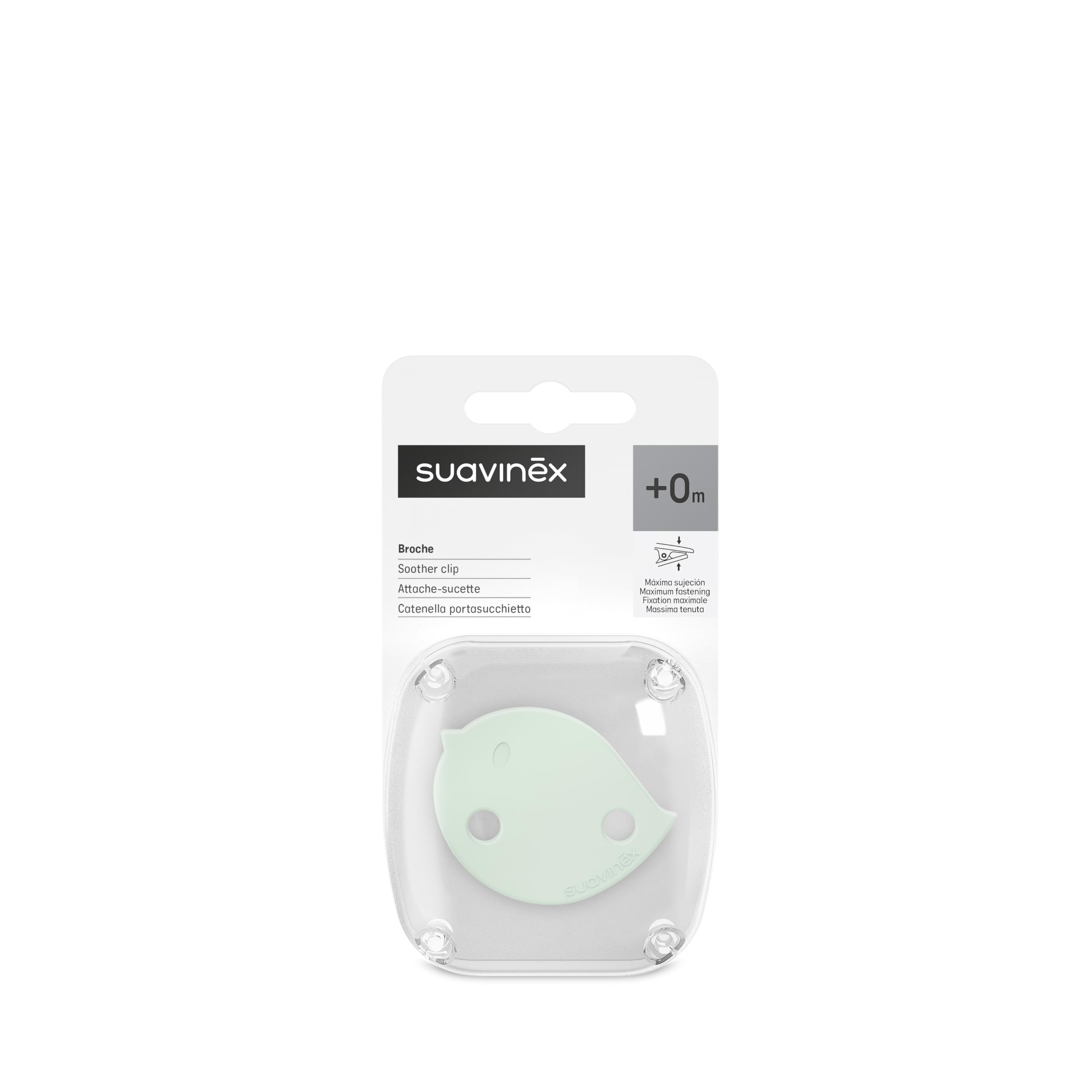 suavinex-chupetero-birdies-verde-cadena-sujeta-chupete-con-clip-y-placa-de-pajar image 3