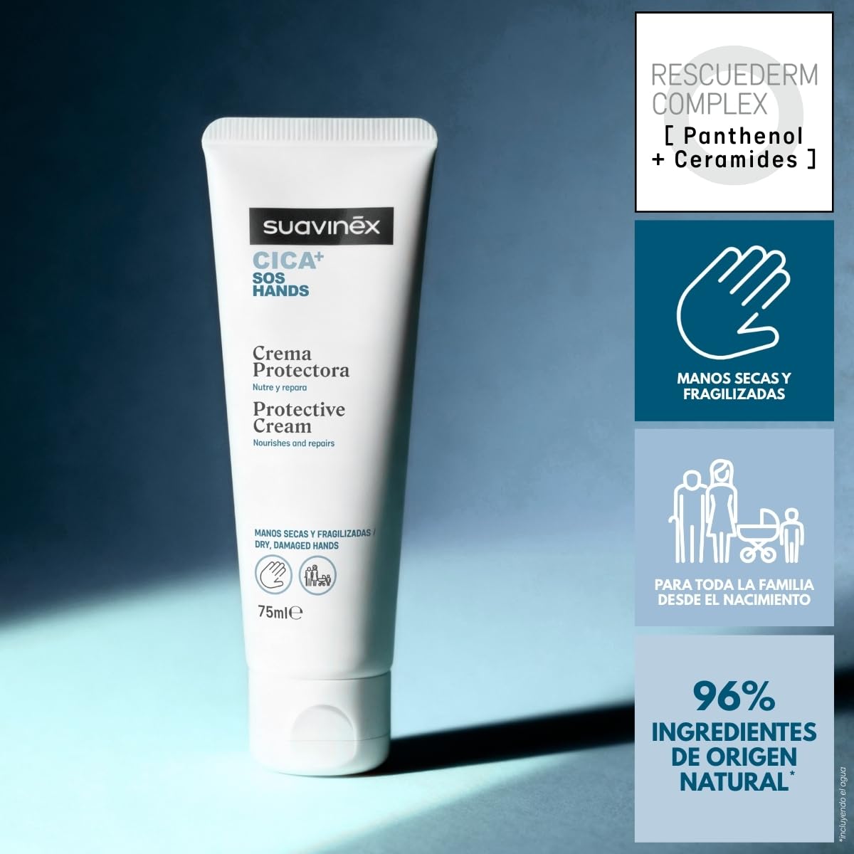 suavinex-cica-crema-de-manos-reparadora-75-ml-sin-perfume-para-piel-seca-y-sensi image 3