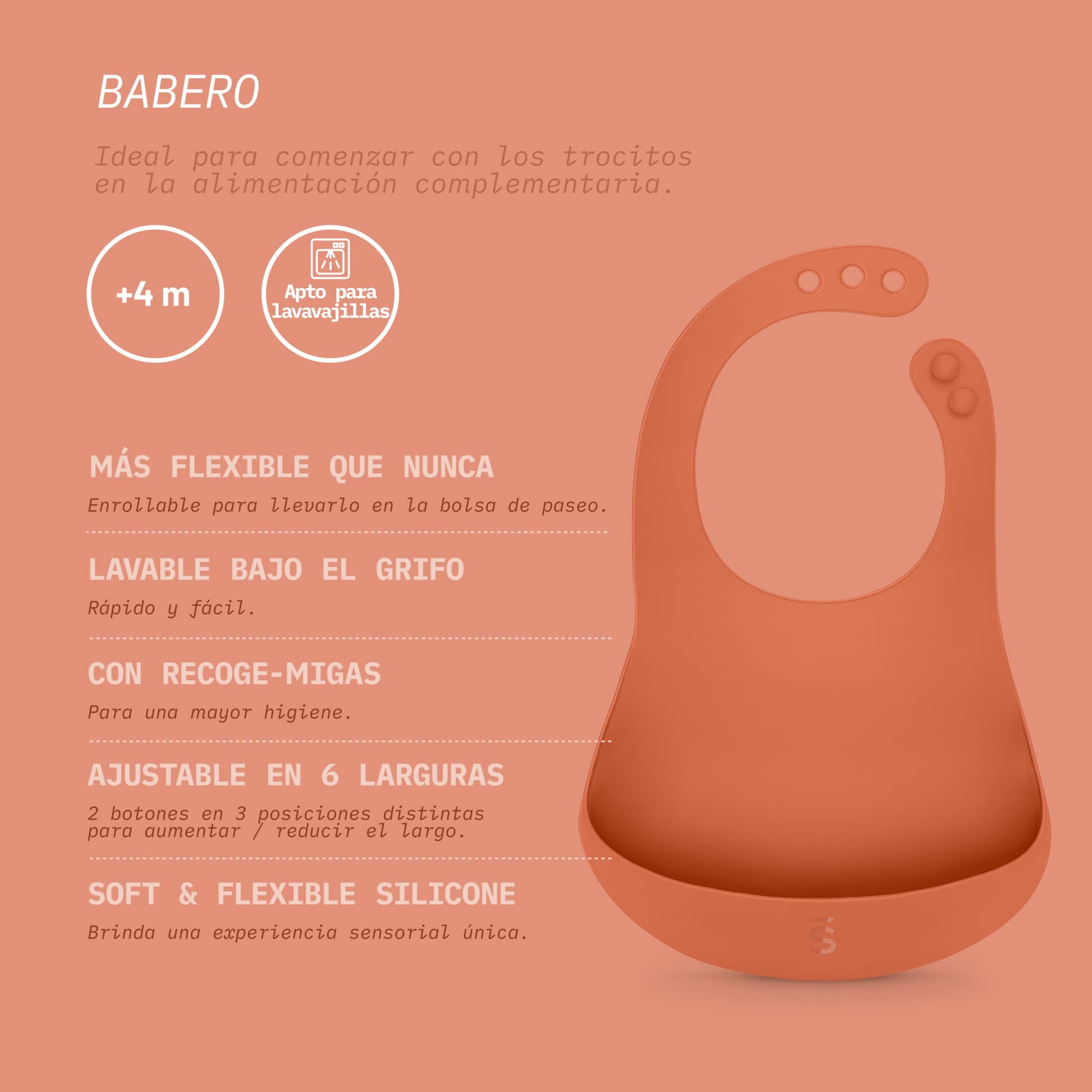 suavinex-babero-de-silicona-impermeable-enrollable-cuello-ajustable-y-bolsillo-r image 5