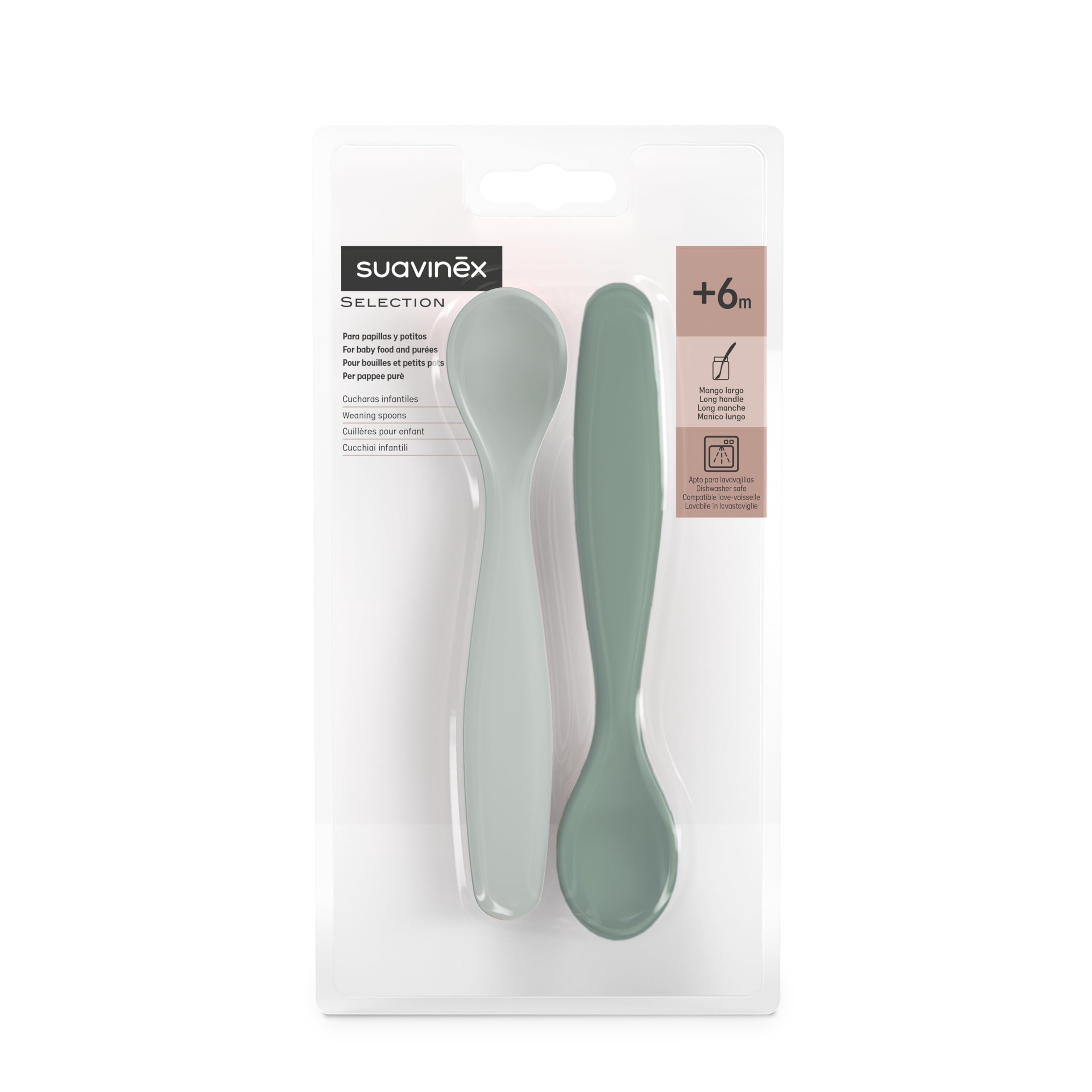 suavinex-pack-2-cucharas-de-aprendizaje-para-beb-s-6-meses-mango-largo-aptas-par image 2