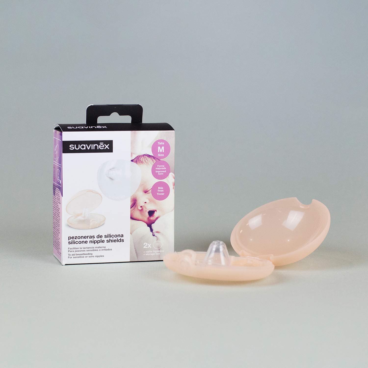 suavinex-pack-de-2-pezoneras-de-lactancia-de-silicona-talla-s-con-cajita-higi-ni image 8