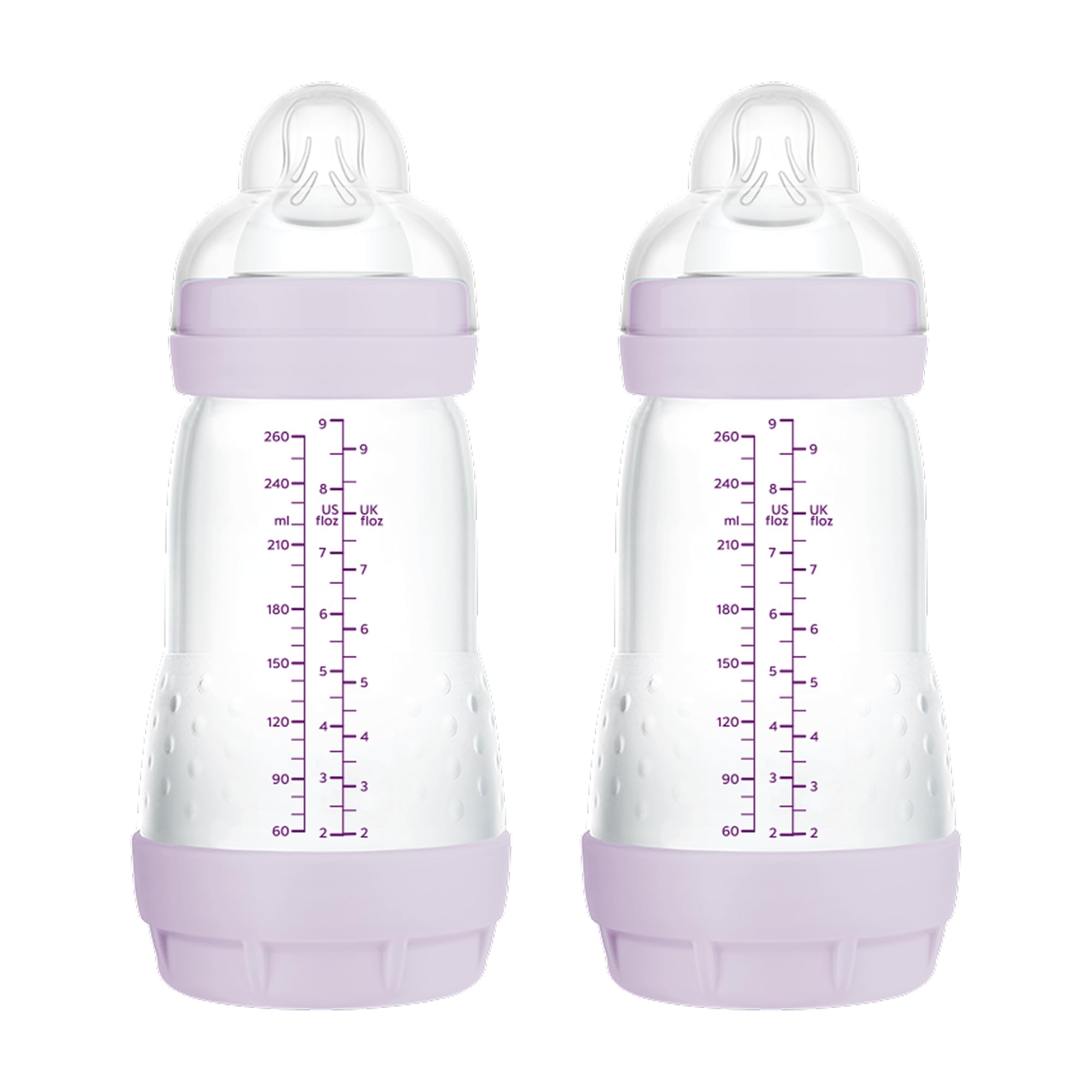mam-easy-start-anti-colic-biber-n-260-ml-pack-2-uds-2-4-meses-tetina-flujo-medio image 1