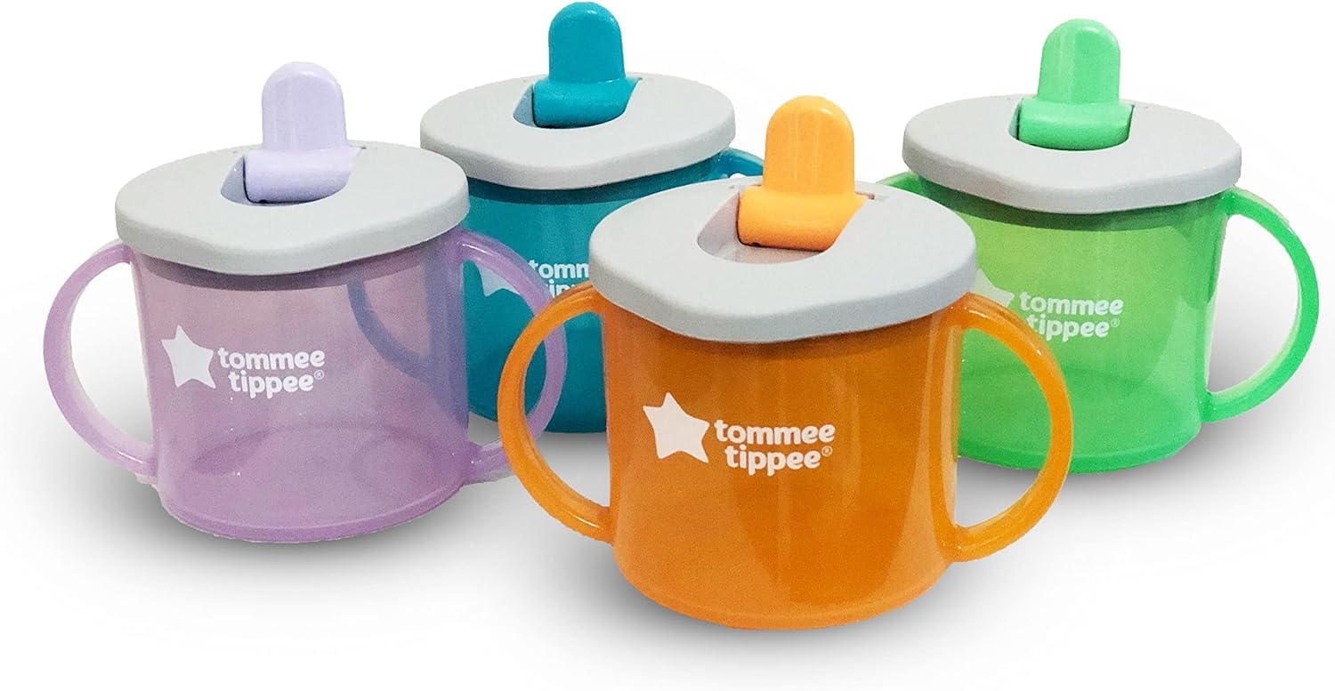 tommee-tippee-first-cup-vaso-de-transici-n-190-ml-4-m-boquilla-abatible-de-flujo image 1