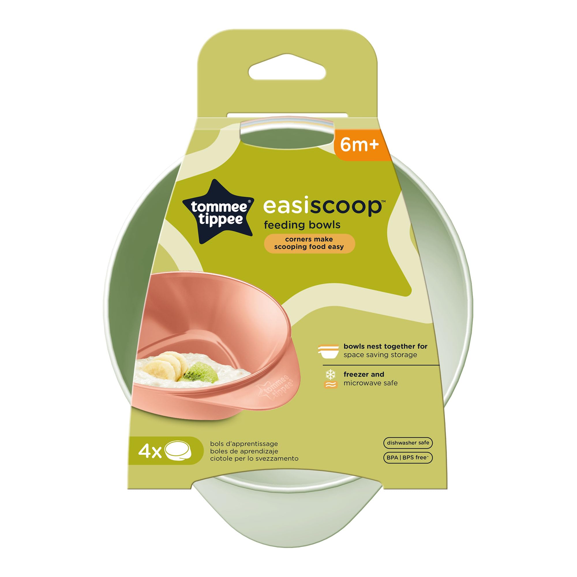 tommee-tippee-boles-easi-scoop-con-base-triangular-y-asa-ergon-mica-pack-de-4-ap image 2