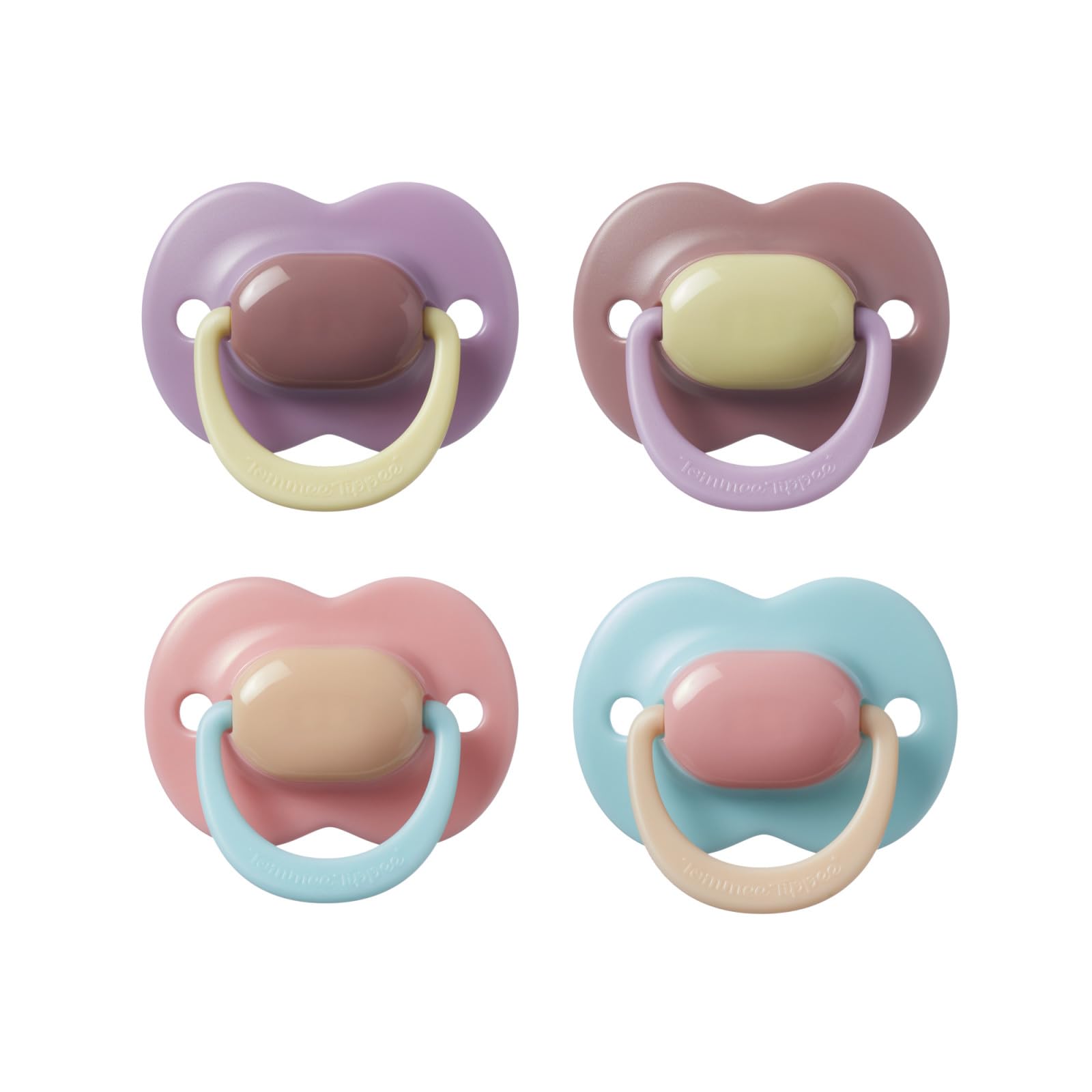 tommee-tippee-ultimate-fit-chupete-18-36-meses-pack-de-4-escudo-curvado-sim-tric image 1