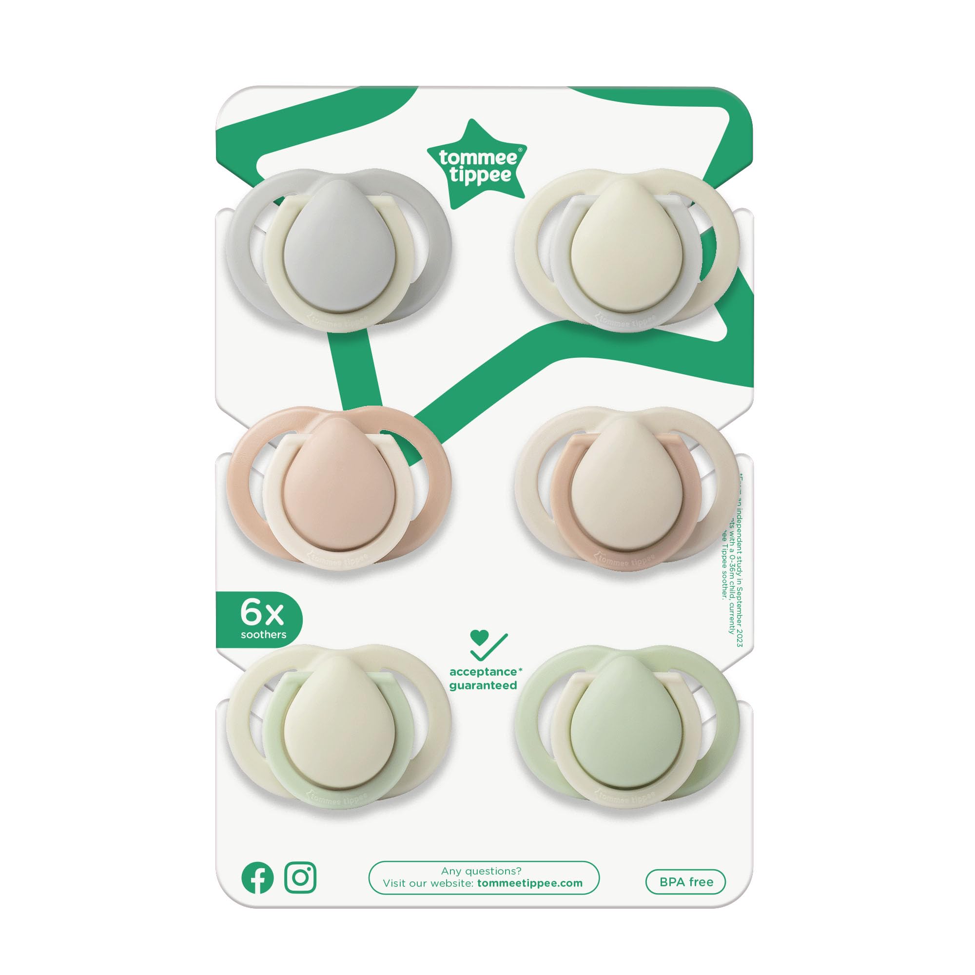 tommee-tippee-chupete-para-reci-n-nacidos-0-2-meses-pack-2-uds-tetina-y-escudo-e image 2