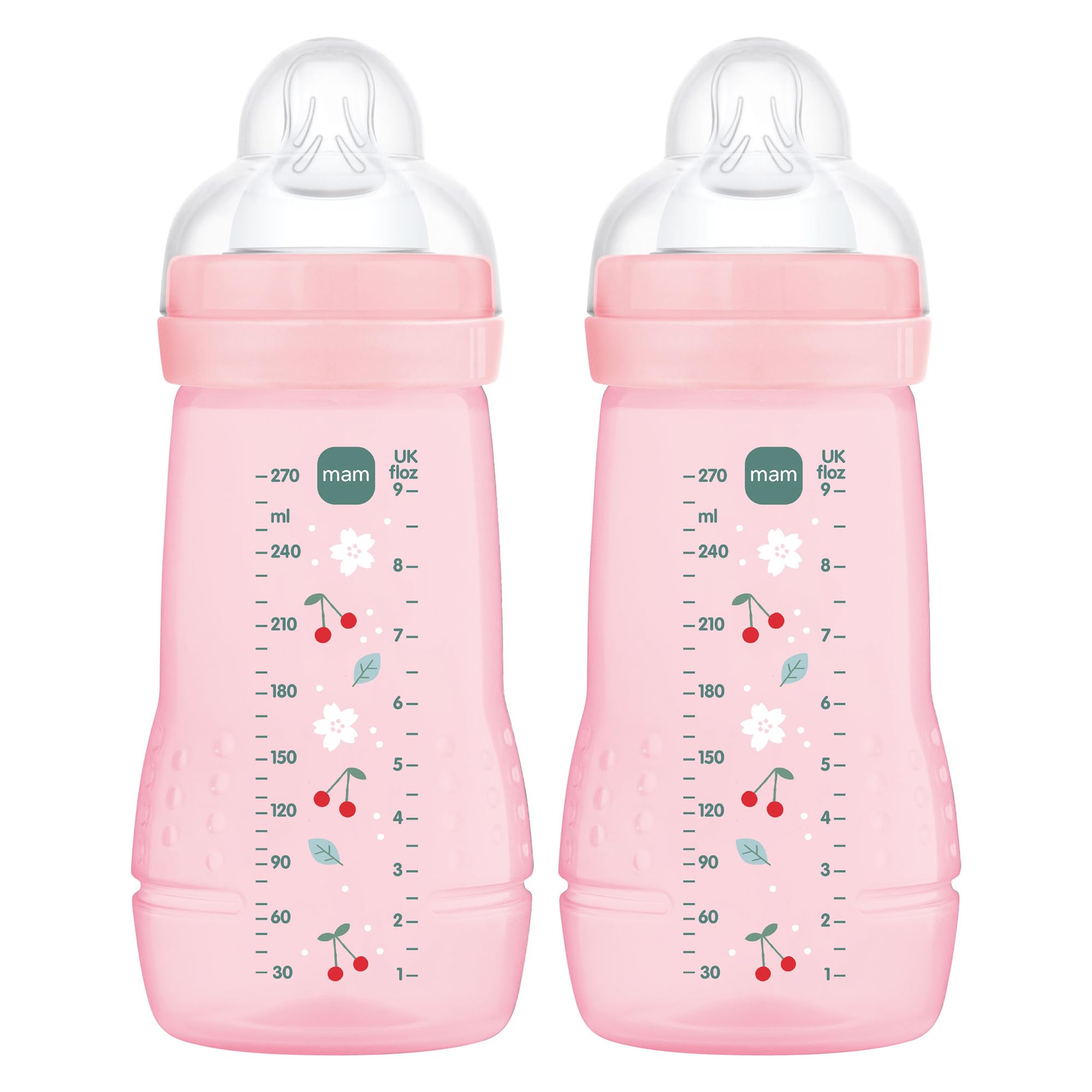 mam-easy-active-biber-n-270-ml-pack-2-uds-2-4-meses-rosa-brillante-tetina-flujo- image 1