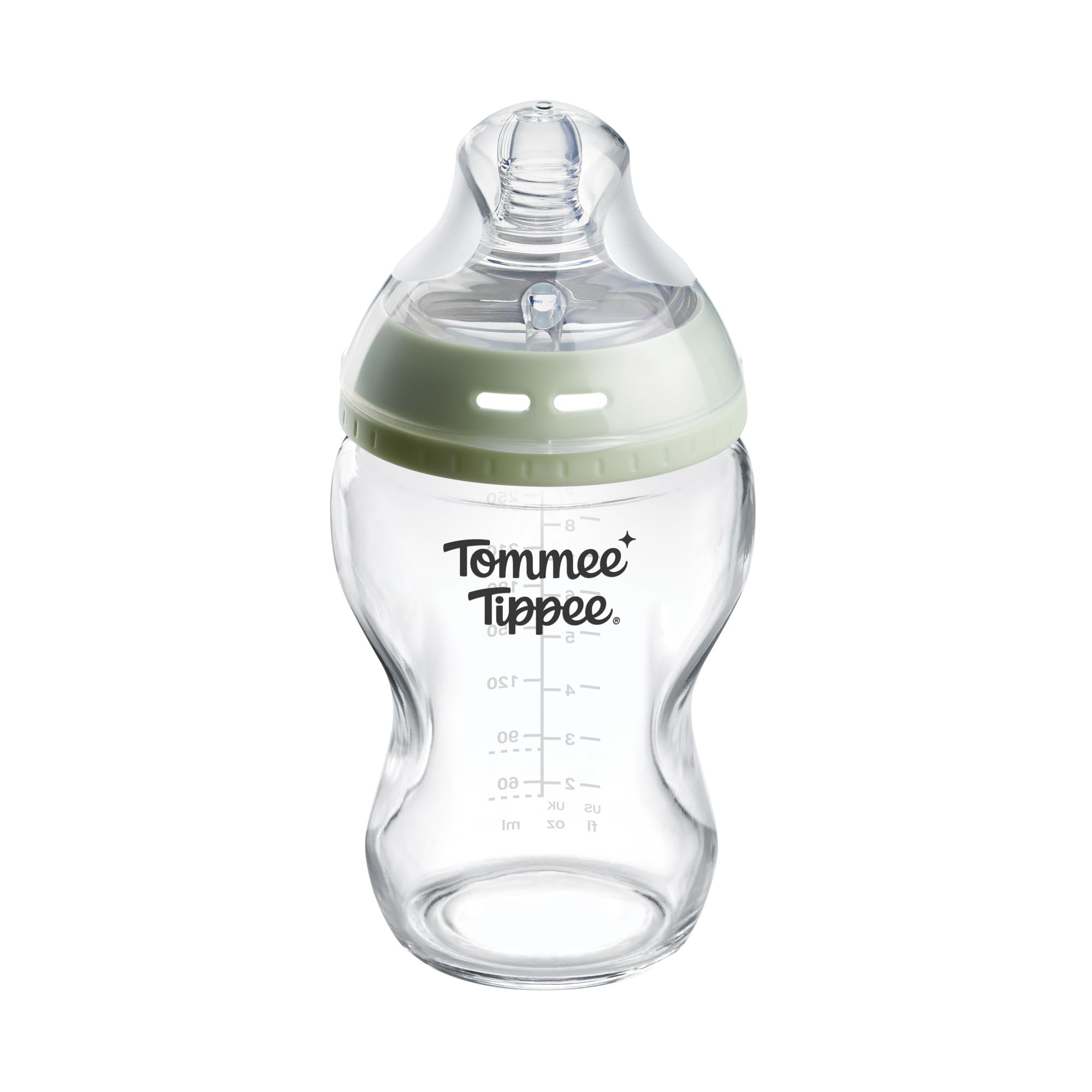 tommee-tippee-biber-n-de-vidrio-antic-licos-natural-start-250-ml-0m-pack-de-1-te image 1