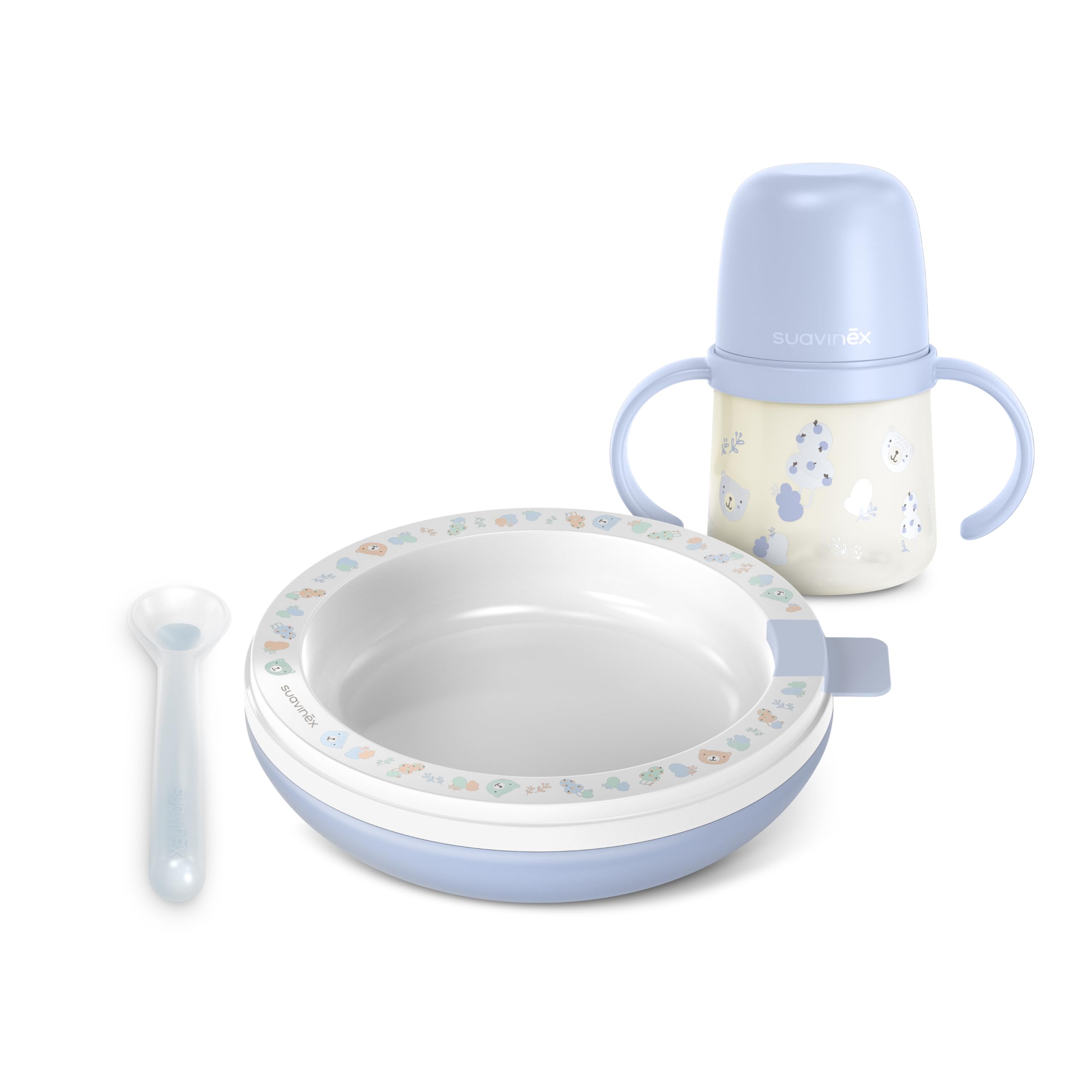 suavinex-vajilla-beb-wild-free-azul-con-plato-t-rmico-430-ml-vaso-de-aprendizaje image 1