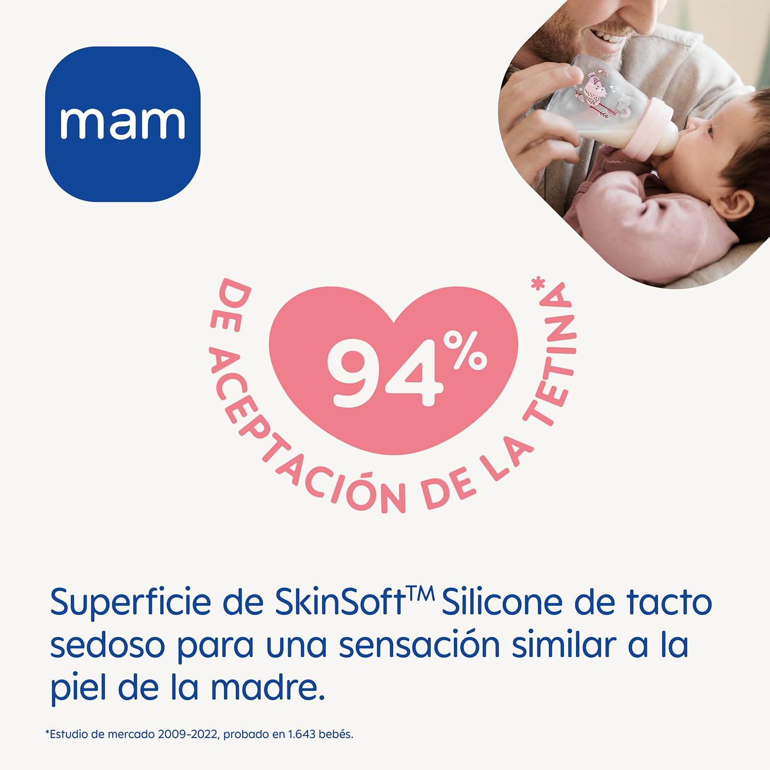mam-feel-good-biber-n-de-cristal-260-ml-2-4-meses-tetina-2-de-flujo-medio-skinso image 3
