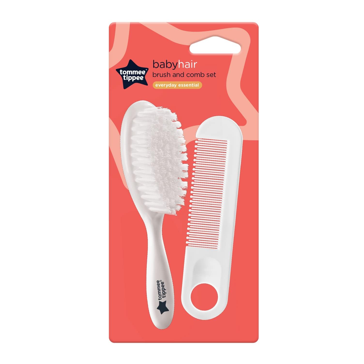 tommee-tippee-essential-basics-set-de-cepillo-y-peine-para-beb-con-cerdas-blanda image 2